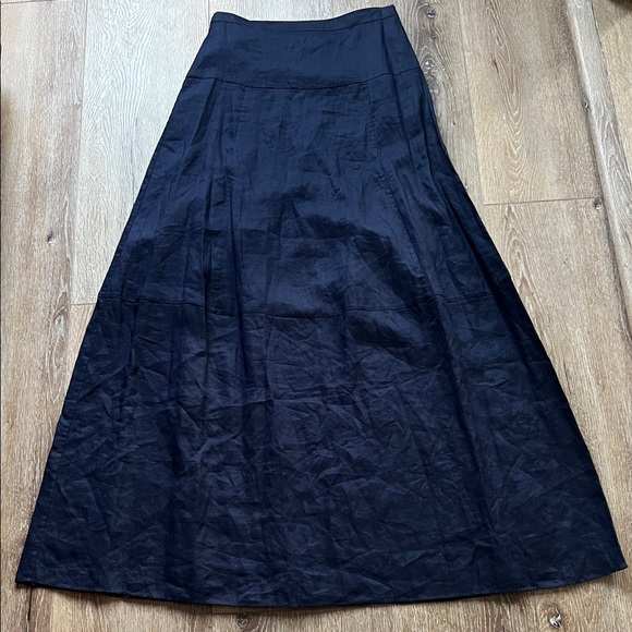 Theory Navy A-Line Skirt - Picture 2 of 9